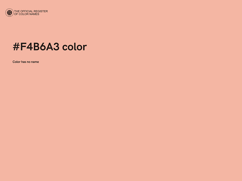 #F4B6A3 color image