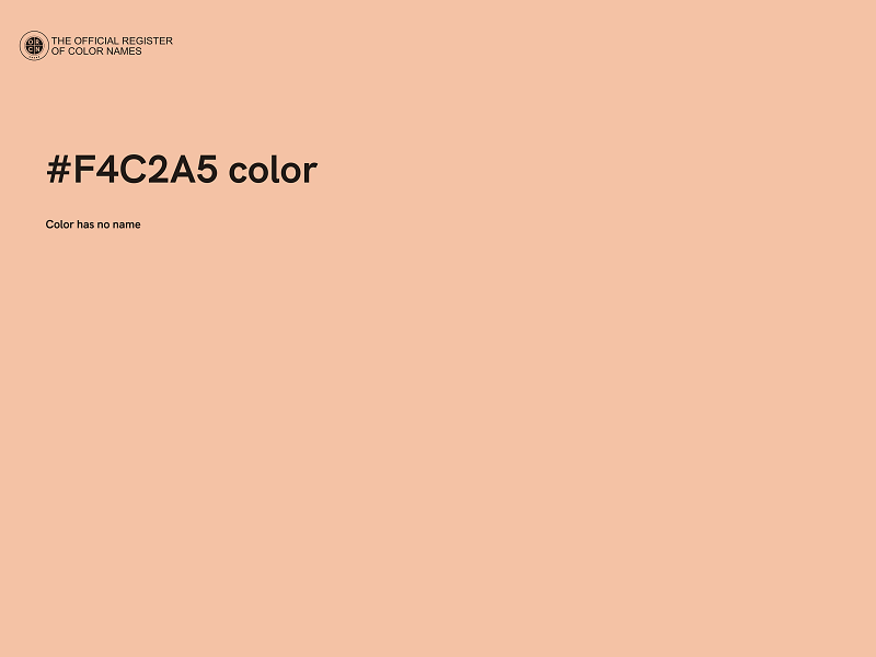 #F4C2A5 color image