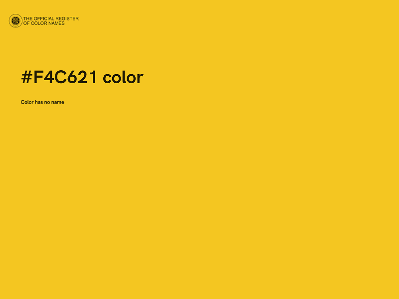 #F4C621 color image