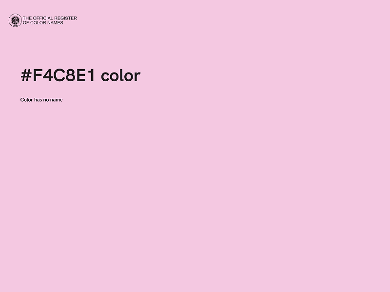 #F4C8E1 color image