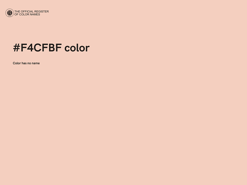 #F4CFBF color image