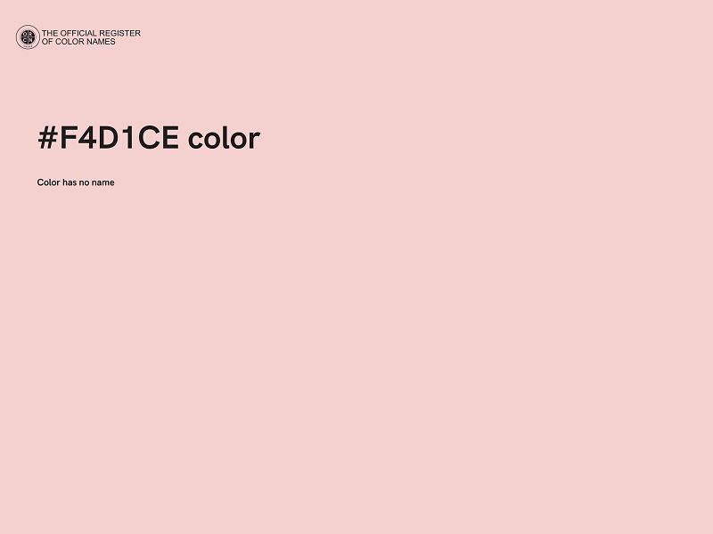 #F4D1CE color image