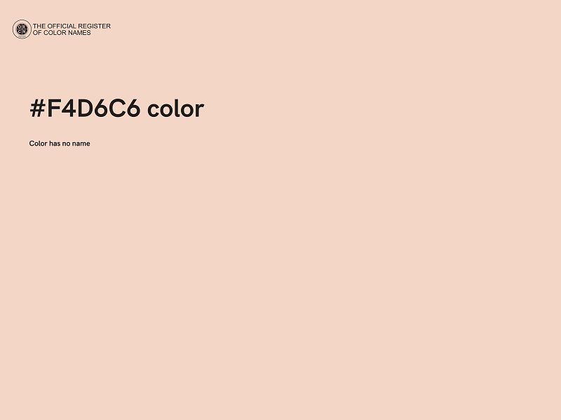 #F4D6C6 color image