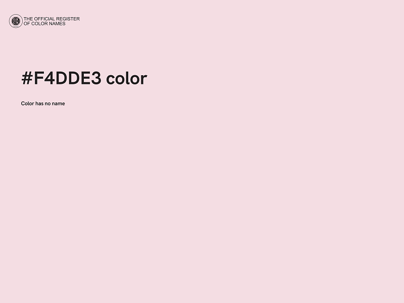 #F4DDE3 color image