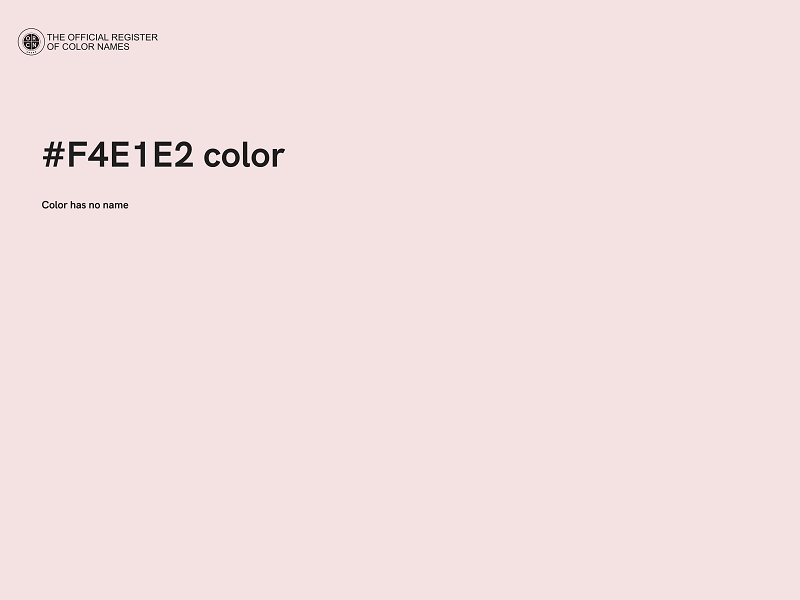 #F4E1E2 color image