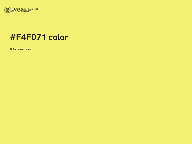 #F4F071 color image