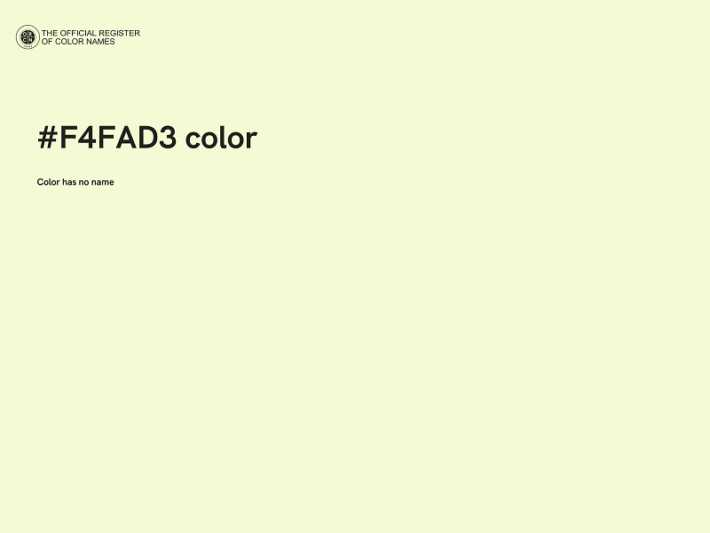 #F4FAD3 color image