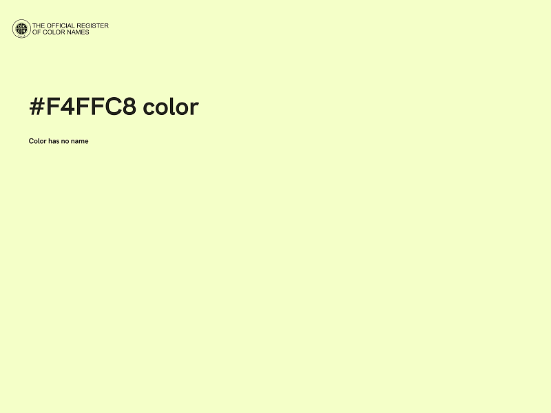 #F4FFC8 color image