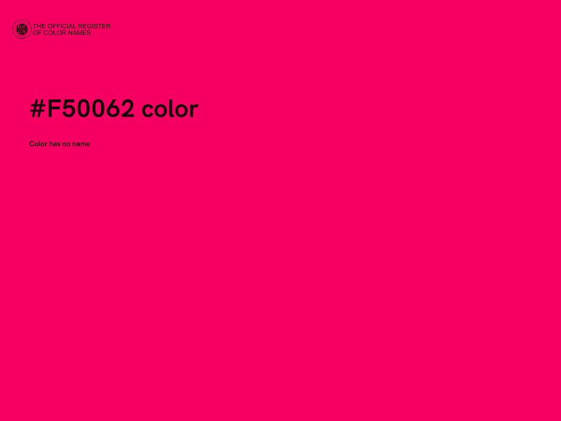 #F50062 color image