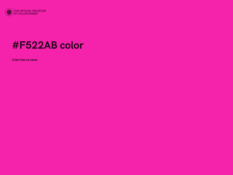 #F522AB color image