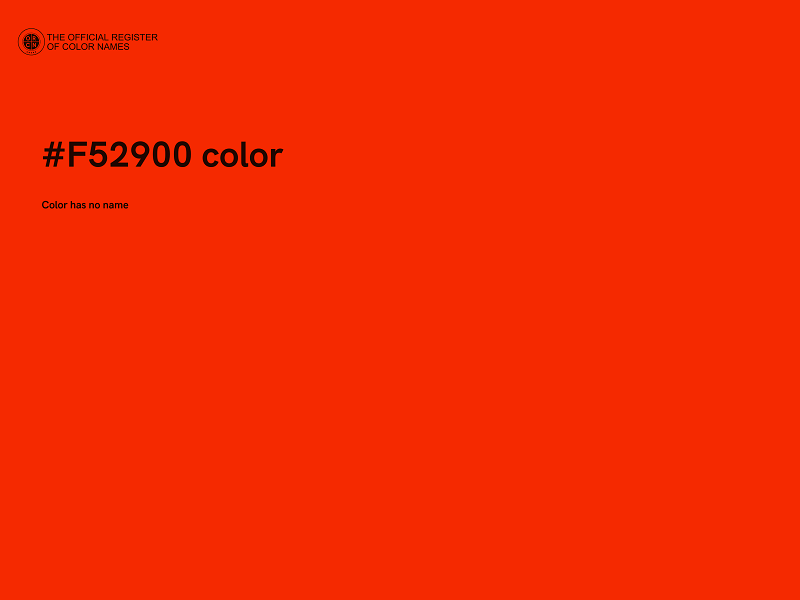 #F52900 color image