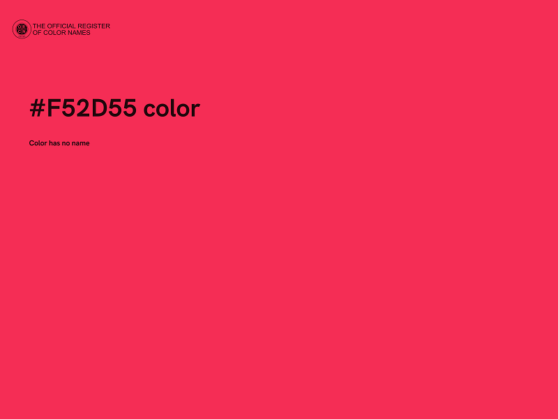 #F52D55 color image