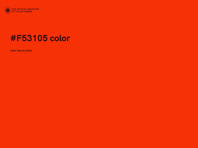 #F53105 color image