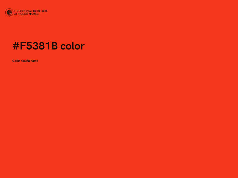 #F5381B color image