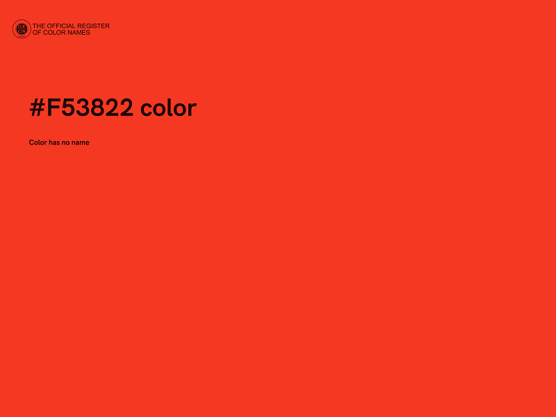 #F53822 color image