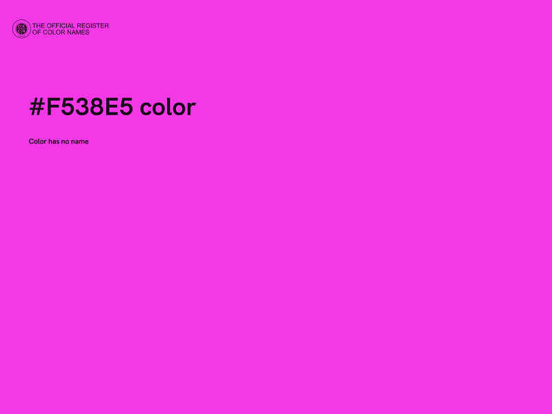 #F538E5 color image