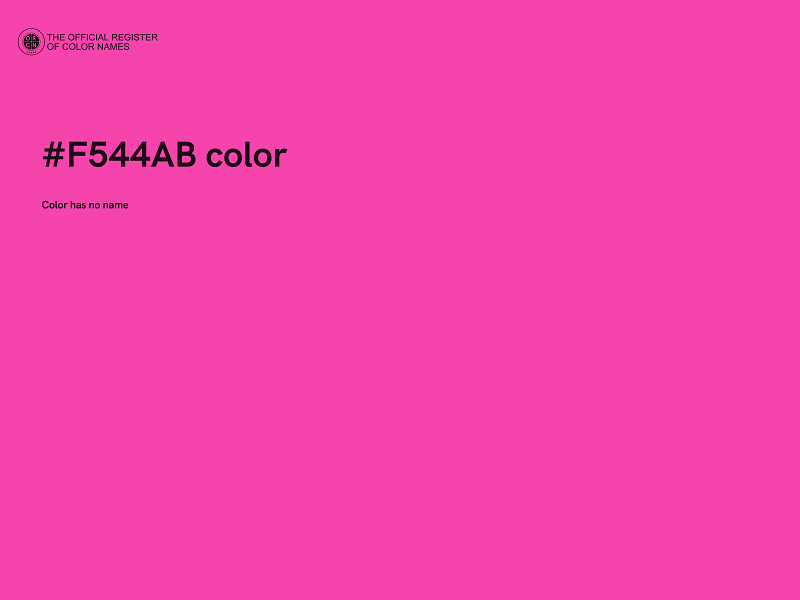 #F544AB color image