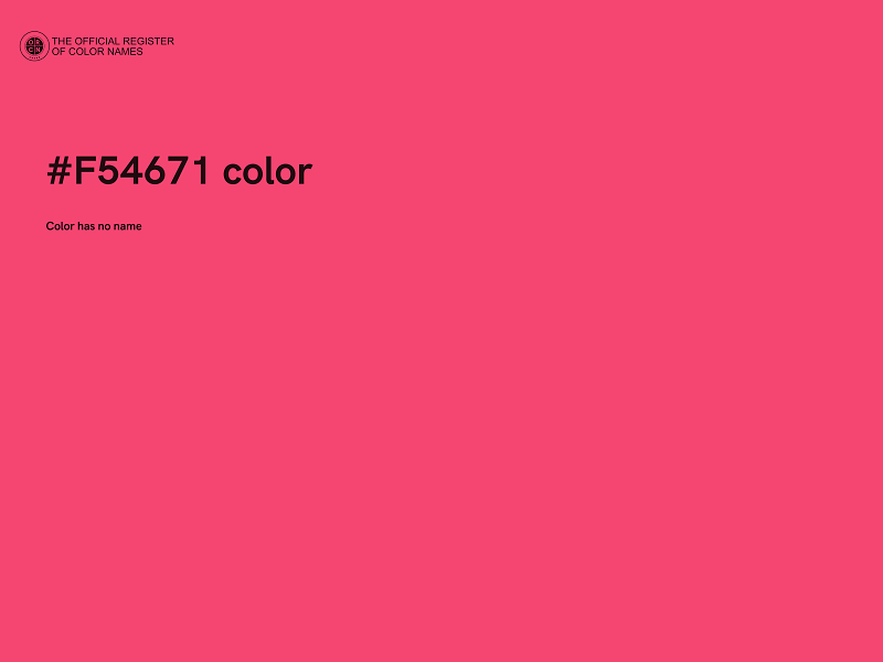 #F54671 color image