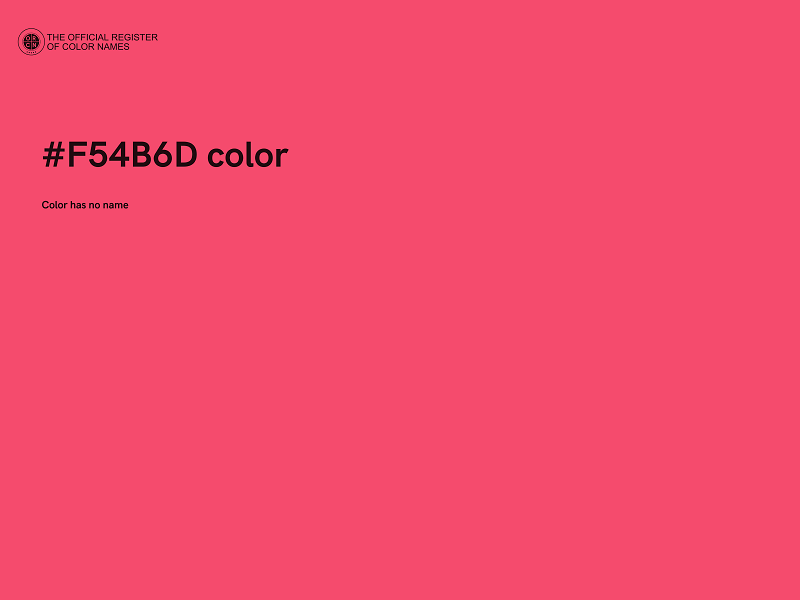 #F54B6D color image