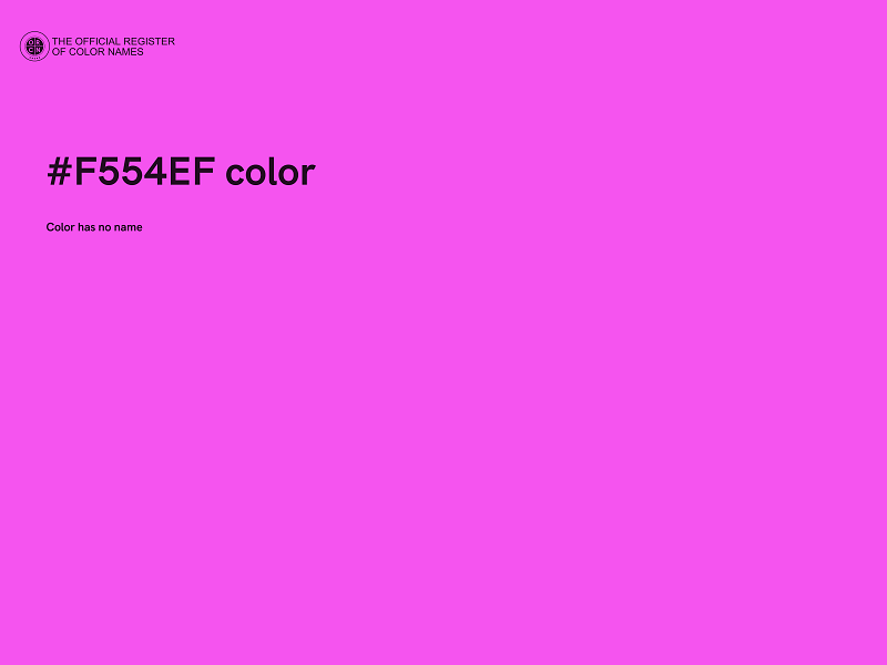 #F554EF color image