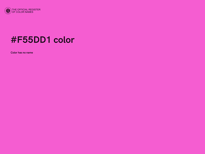 #F55DD1 color image