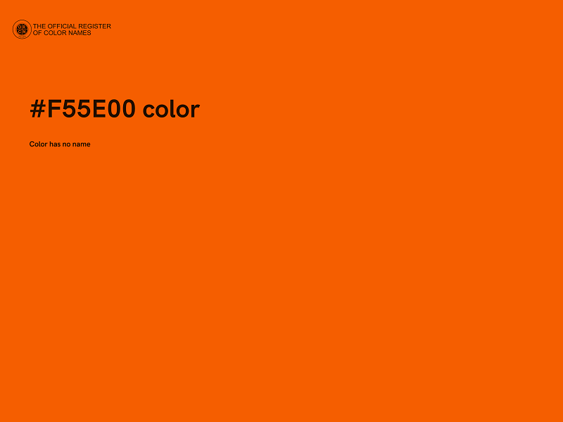 #F55E00 color image