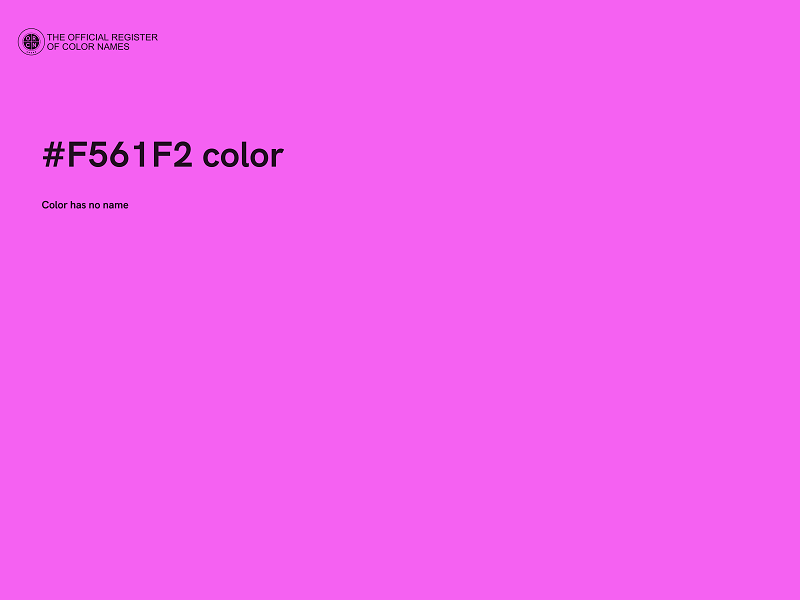 #F561F2 color image