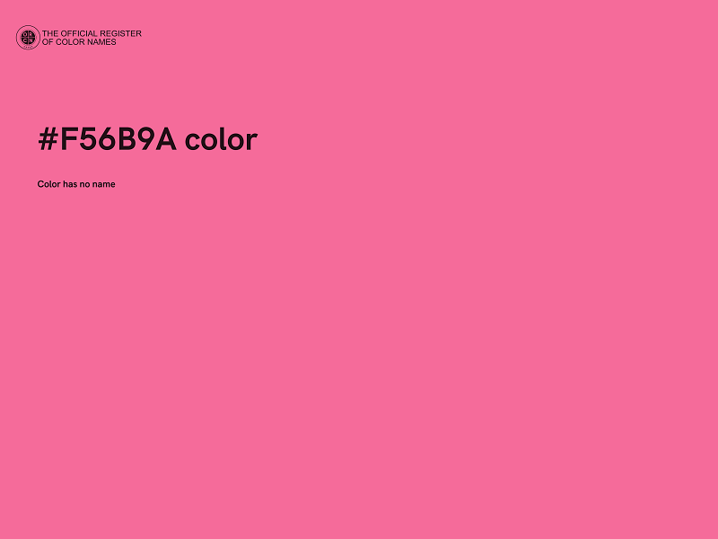 #F56B9A color image