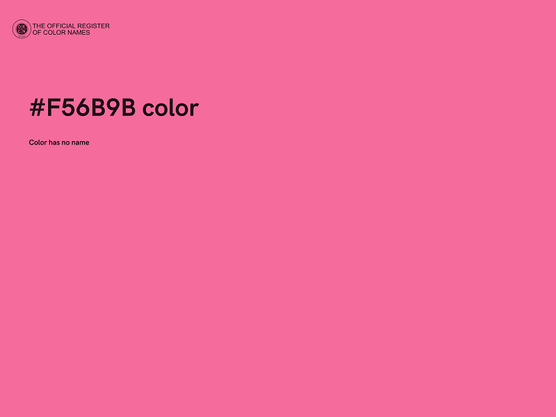 #F56B9B color image