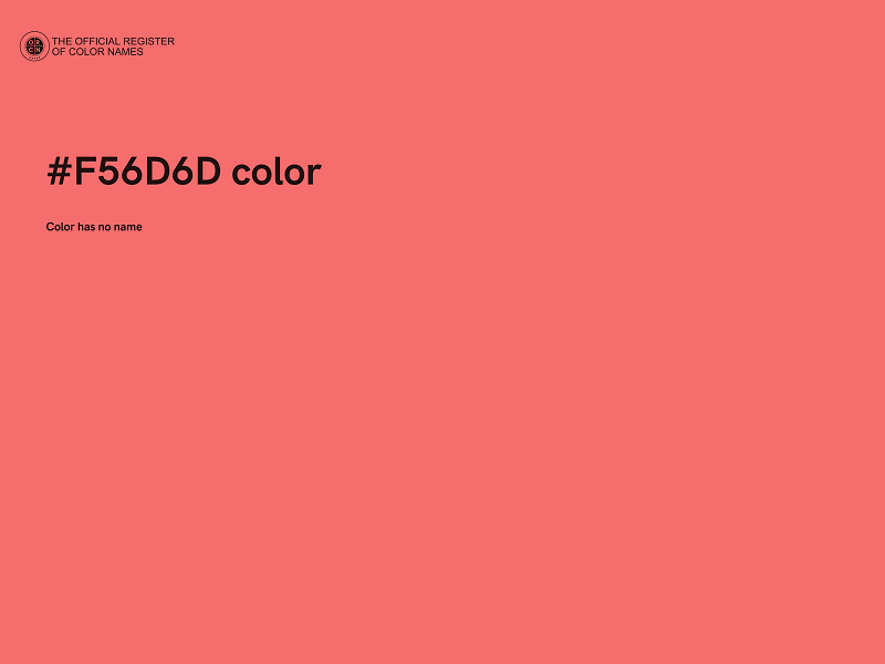 #F56D6D color image