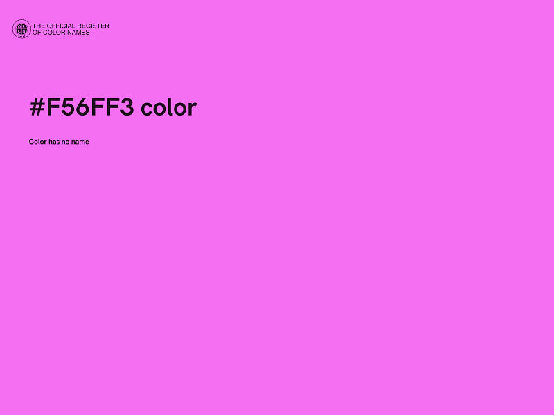 #F56FF3 color image