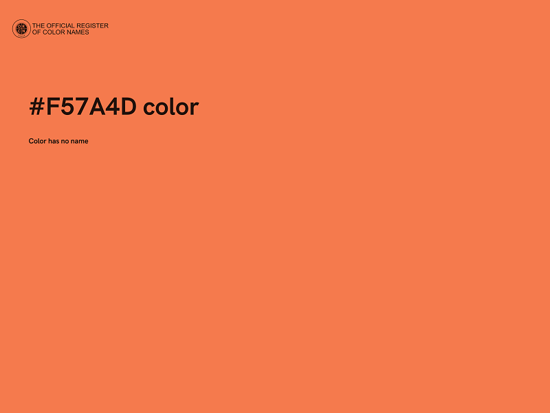 #F57A4D color image