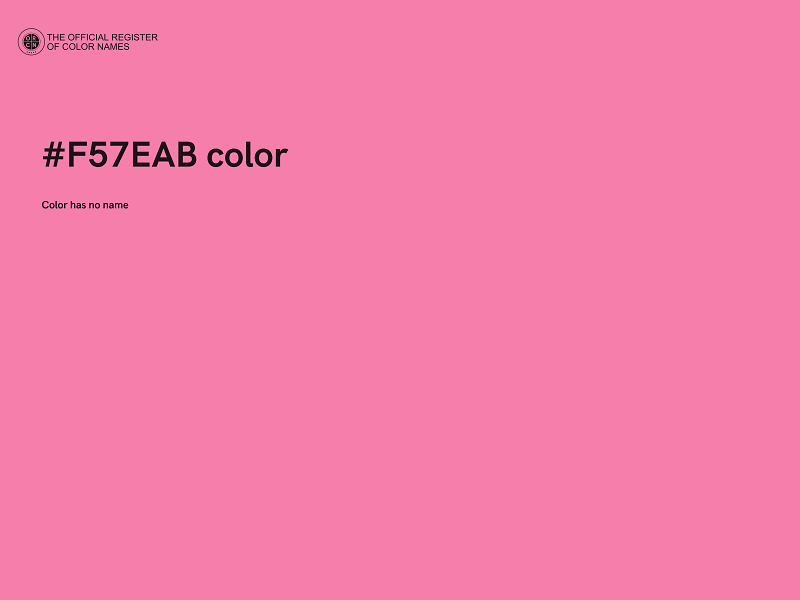 #F57EAB color image