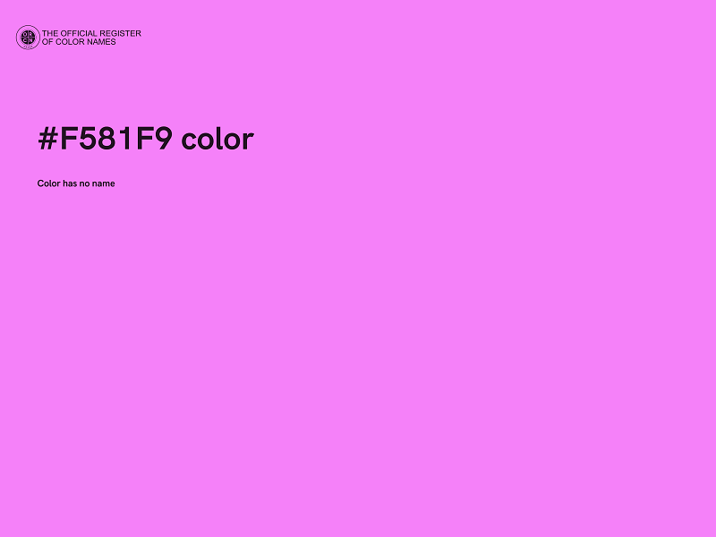 #F581F9 color image