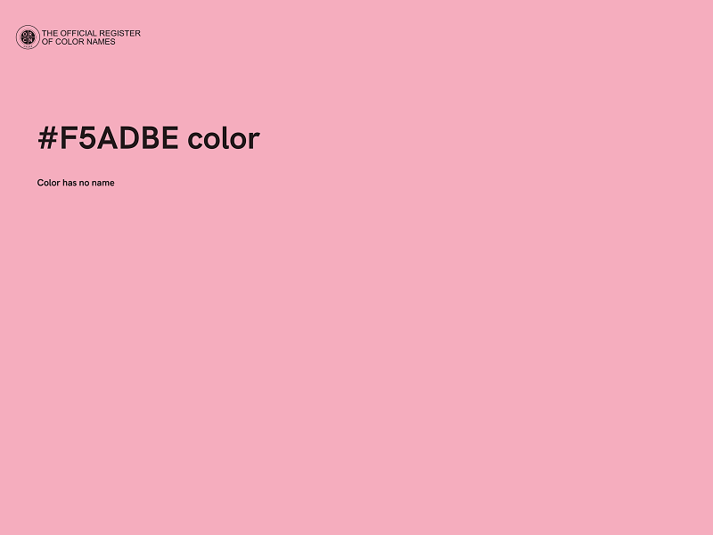 #F5ADBE color image