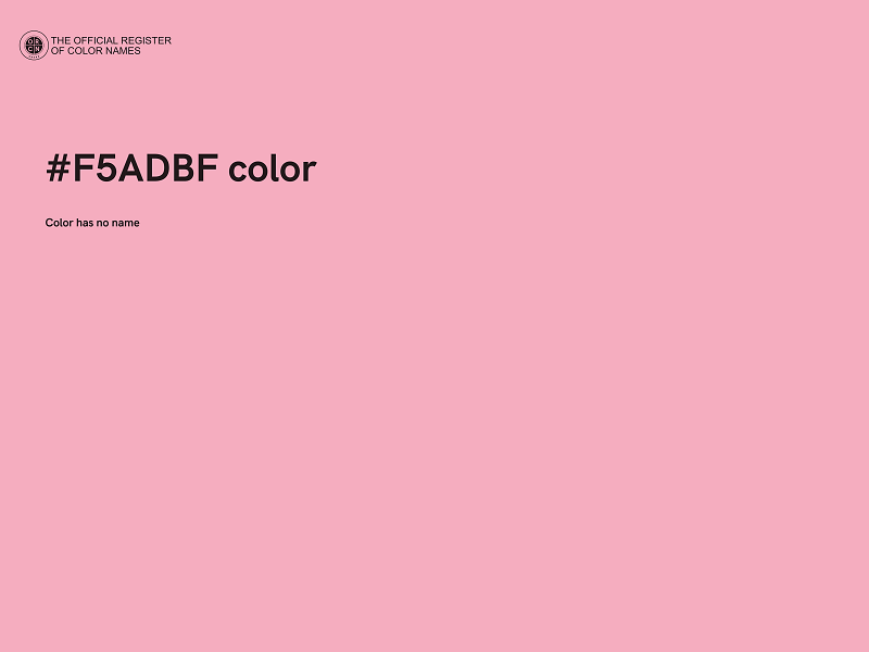 #F5ADBF color image