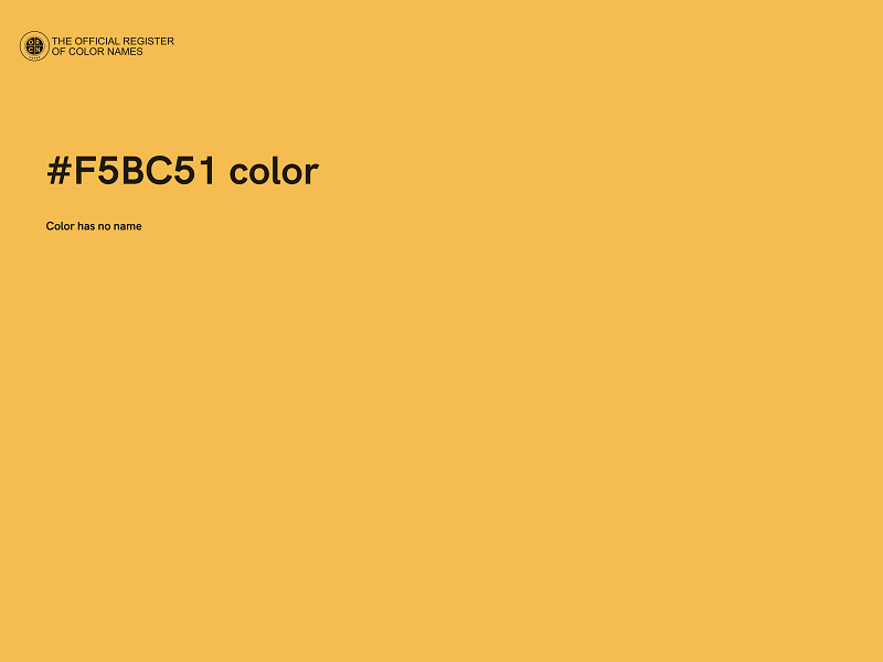 #F5BC51 color image