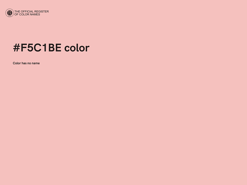 #F5C1BE color image