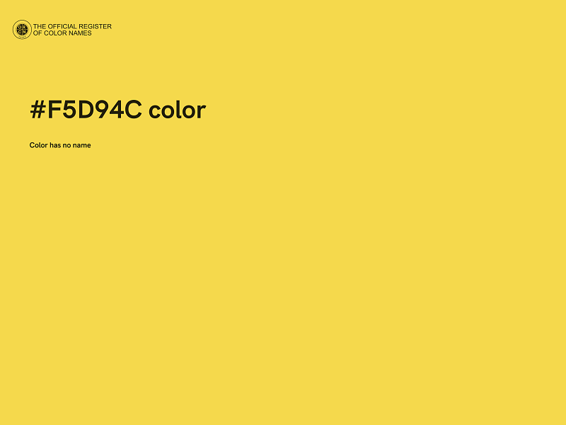 #F5D94C color image