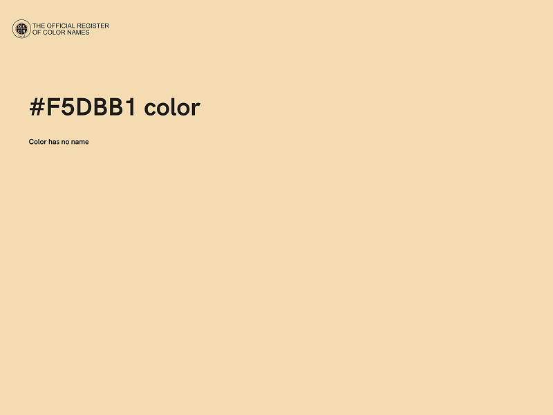 #F5DBB1 color image