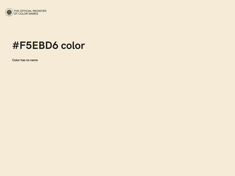 #F5EBD6 color image