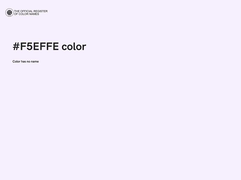 #F5EFFE color image