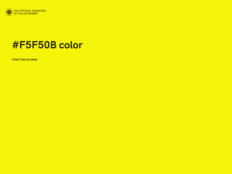 #F5F50B color image