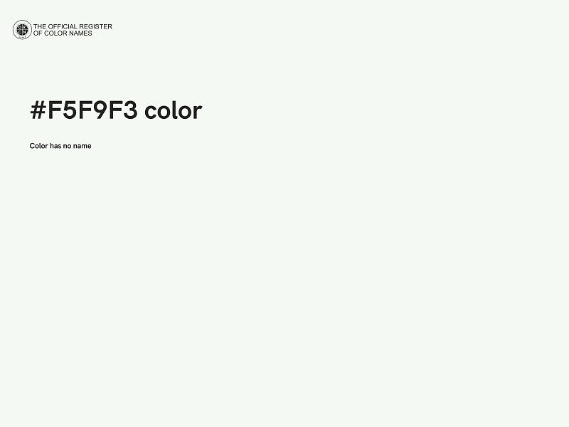 #F5F9F3 color image