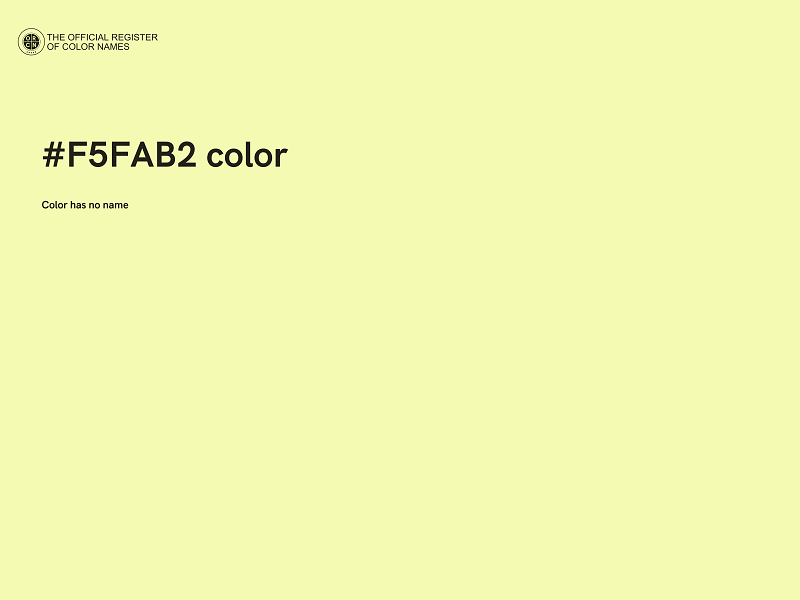 #F5FAB2 color image