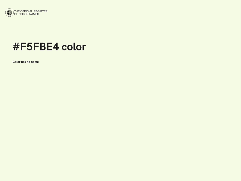 #F5FBE4 color image