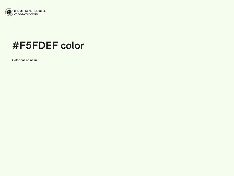 #F5FDEF color image