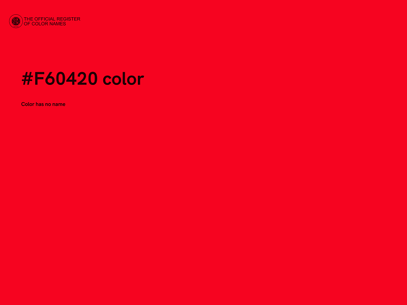 #F60420 color image