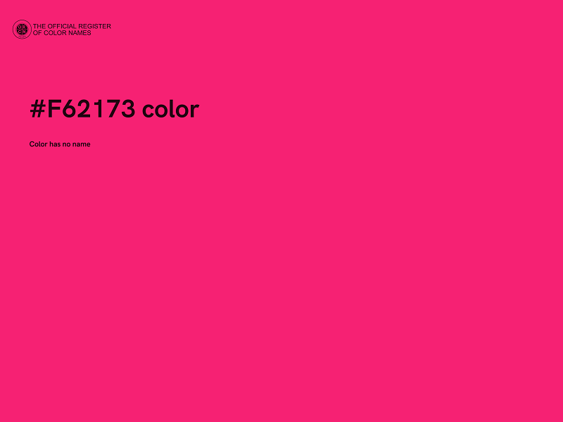 #F62173 color image