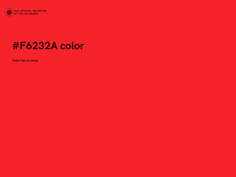 #F6232A color image